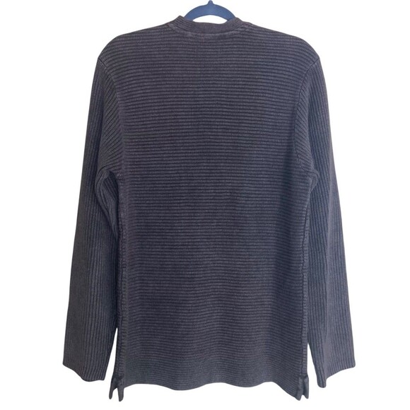 Carbon 2 Cobalt Sweater Crewneck Mens Rib Knit Gray Pullover Heavy M - Picture 3 of 7